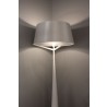 Paris Floor Lamp White Carbon Steel And Fabric