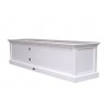 HALIFAX White Mahogany TV Console & Media Center - White BG - HALIFAX White Mahogany TV Console & Media Center - White BG