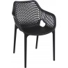 Outdoor Dining Arm Chair - Black - Outdoor Dining Arm Chair - Black