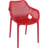 Outdoor Dining Arm Chair - Red - Outdoor Dining Arm Chair - Red