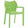 Diva Resin Outdoor Dining Arm Chair Tropical Green - Diva Resin Outdoor Dining Arm Chair Tropical Green