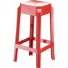 Compamia Fox Polycarbonate Counter Stool - Glossy Red - Compamia Fox Polycarbonate Counter Stool - Glossy Red