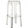 Fox Polycarbonate Bar Stool - Clear Transparent - Fox Polycarbonate Bar Stool - Clear Transparent