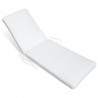 Aqua Pool Chaise Lounge White - Angled - Aqua Pool Chaise Lounge White - Angled