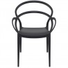 Compamia Mila Dining Arm Chair (Black) - Front - Compamia Mila Dining Arm Chair (Black) - Front