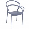 Compamia Mila Dining Arm Chair (Gray) - Front Angled - Compamia Mila Dining Arm Chair (Gray) - Front Angled