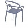 Compamia Mila Dining Arm Chair (Gray) - Back Angled - Compamia Mila Dining Arm Chair (Gray) - Back Angled