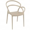 Compamia Mila Dining Arm Chair (Dove Gray) - Front Angled - Compamia Mila Dining Arm Chair (Dove Gray) - Front Angled