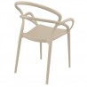 Compamia Mila Dining Arm Chair (Dove Gray) - Back Angled - Compamia Mila Dining Arm Chair (Dove Gray) - Back Angled