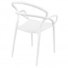 Compamia Mila Dining Arm Chair (White) - Back Angled - Compamia Mila Dining Arm Chair (White) - Back Angled