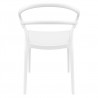 Compamia Mila Dining Arm Chair (White) - Back - Compamia Mila Dining Arm Chair (White) - Back