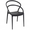 Pia Dining Chair (Black) - Front Angled - Pia Dining Chair (Black) - Front Angled