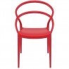Pia Dining Chair (Red) - Front - Pia Dining Chair (Red) - Front
