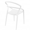 Pia Dining Chair (White) - Back Angled - Pia Dining Chair (White) - Back Angled