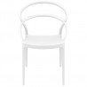 Pia Dining Chair (White) - Front - Pia Dining Chair (White) - Front