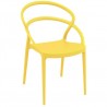 Pia Dining Chair (Yellow) - Front Angled - Pia Dining Chair (Yellow) - Front Angled