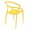 Pia Dining Chair (Yellow) - Back Angled - Pia Dining Chair (Yellow) - Back Angled