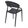 Sunset Dining Chair (Black) - Back Angled - Sunset Dining Chair (Black) - Back Angled