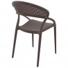 Sunset Dining Chair (Brown) - Back Angled - Sunset Dining Chair (Brown) - Back Angled