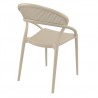 Sunset Dining Chair (Dove Gray) - Back Angled - Sunset Dining Chair (Dove Gray) - Back Angled