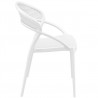 Sunset Dining Chair (White) - Side - Sunset Dining Chair (White) - Side