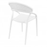 Sunset Dining Chair (White) - Back Angled - Sunset Dining Chair (White) - Back Angled