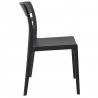Moon Dining Chair Black Transparent (Black) - Side - Moon Dining Chair Black Transparent (Black) - Side