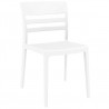 Moon Dining Chair White Transparent (Glossy White) - Moon Dining Chair White Transparent (Glossy White)