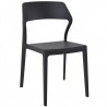 Snow Dining Chair Black - Front Angled - Snow Dining Chair Black - Front Angled
