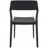Snow Dining Chair Black - Back - Snow Dining Chair Black - Back
