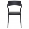 Snow Dining Chair Black - Front - Snow Dining Chair Black - Front