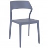 Snow Dining Chair Gray - Front Angled - Snow Dining Chair Gray - Front Angled