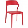 Snow Dining Chair Red - Front Angled - Snow Dining Chair Red - Front Angled