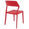 Snow Dining Chair Red - Back Angled - Snow Dining Chair Red - Back Angled