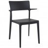 Plus Arm Chair Black - Front Angled - Plus Arm Chair Black - Front Angled