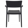 Plus Arm Chair Black - Back - Plus Arm Chair Black - Back