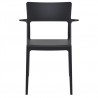 Plus Arm Chair Black - Front - Plus Arm Chair Black - Front