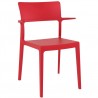 Plus Arm Chair Red - Front Angled - Plus Arm Chair Red - Front Angled