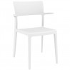 Plus Arm Chair White - Front Angled - Plus Arm Chair White - Front Angled