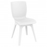 Compamia Mio PP Modern Dining Chair - White with White Legs - Compamia Mio PP Modern Dining Chair - White with White Legs