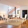 Compamia Mio PP Modern Dining Chair - White with White Legs - Compamia Mio PP Modern Dining Chair - White with White Legs