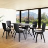 Compamia Bloom Extendable 7-Piece Patio Dining Set - Black - Compamia Bloom Extendable 7-Piece Patio Dining Set - Black