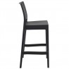 Maya Resin Barstool Black - Side - Maya Resin Barstool Black - Side