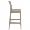 Maya Resin Barstool Dove Gray - Side - Maya Resin Barstool Dove Gray - Side
