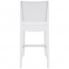 Maya Resin Barstool White - Back - Maya Resin Barstool White - Back