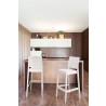 Maya Resin Barstool White - Lifestyle Shot - Maya Resin Barstool White - Lifestyle Shot