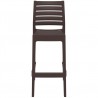 Ares Resin Barstool Dark Gray - Back