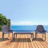 Compamia Sky Outdoor 39-inch Lounge Table - Dark Gray - Compamia Sky Outdoor 39-inch Lounge Table - Dark Gray