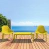 Compamia Sky Outdoor 39-inch Lounge Table - Yellow - Compamia Sky Outdoor 39-inch Lounge Table - Yellow