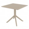 Compamia Sky Square Outdoor Lounge Table - Dove Gray - Compamia Sky Square Outdoor Lounge Table - Dove Gray